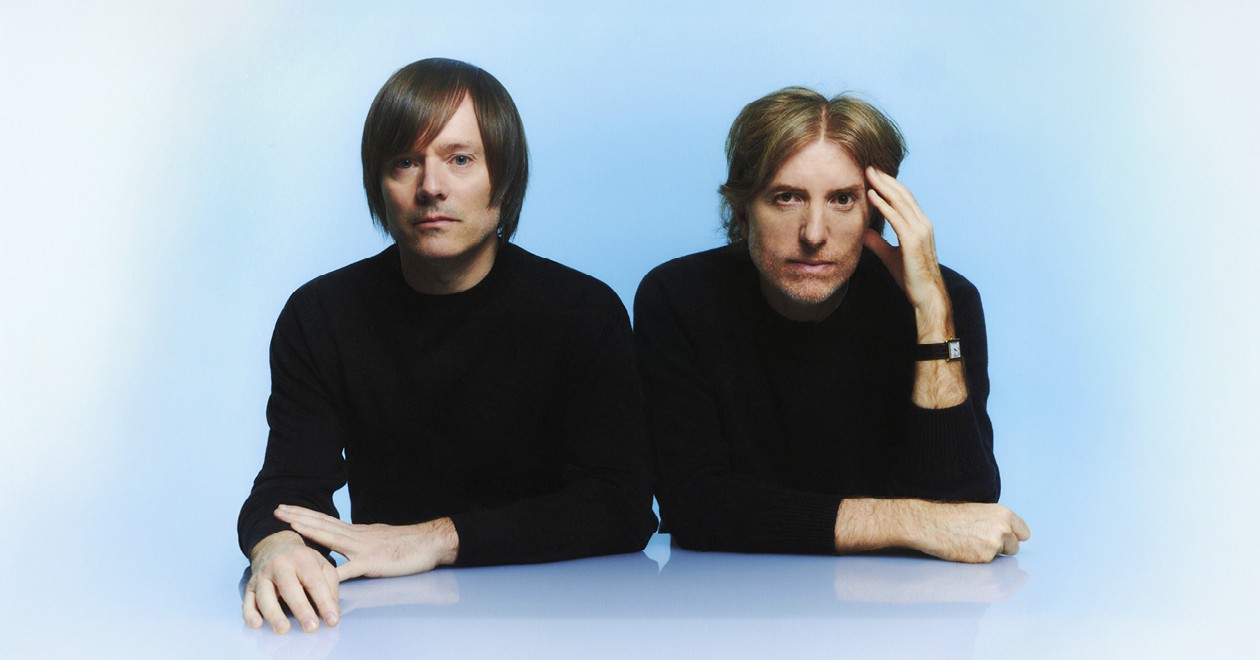 Portrait du groupe Air, composé de Jean-Benoît Dunckel et Nicolas Godin